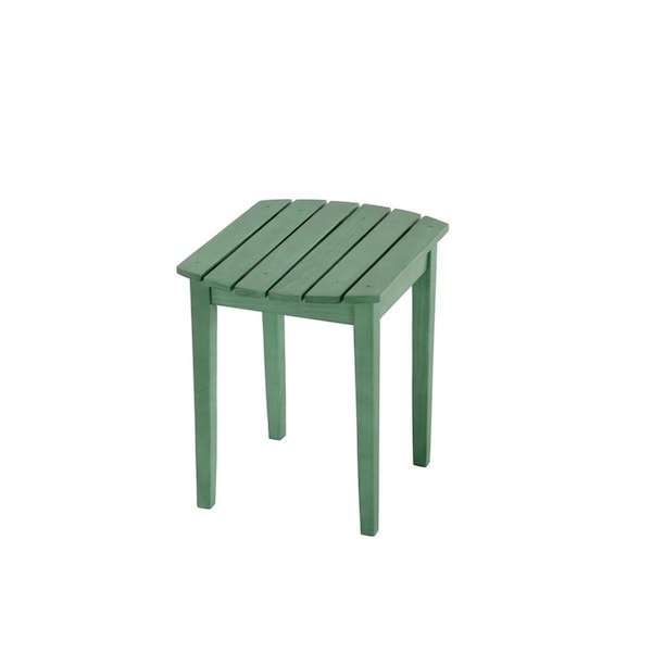 W Unlimited Oceanic Collection Solid Wood Side Table, Sea Green - SW2009GS-ET