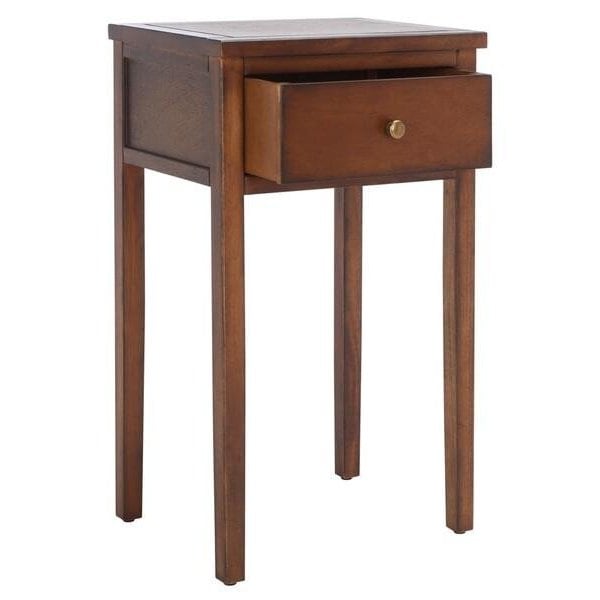 Safavieh Abel End Table- Filbert Brown - 29.7 x 14.2 x 16.9 in. - AMH6626F