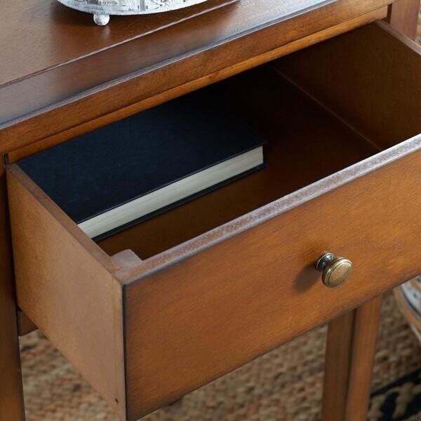 Safavieh Abel End Table- Filbert Brown - 29.7 x 14.2 x 16.9 in. - AMH6626F