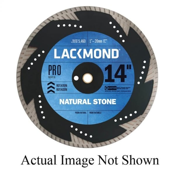 Lackmond Diamond Saw Blade, Sintered Weld Turbo, Series PRO, 412 Blade Dia, 78 to 58, WetDry - TB4.5T10