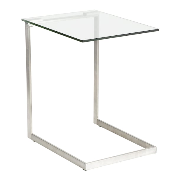 Lumisource Zenn End Table with Clear Glass - TB-ZENN GLS