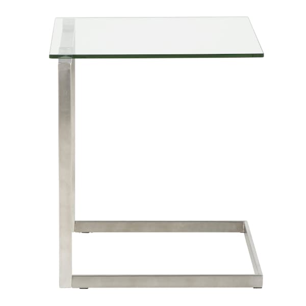 Lumisource Zenn End Table with Clear Glass - TB-ZENN GLS