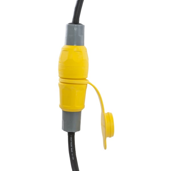 Enchufe de bloqueo estanco Hubbell de 30A, 3 polos, 4 cables, 250VAC L15-30P YL - HBL28W75