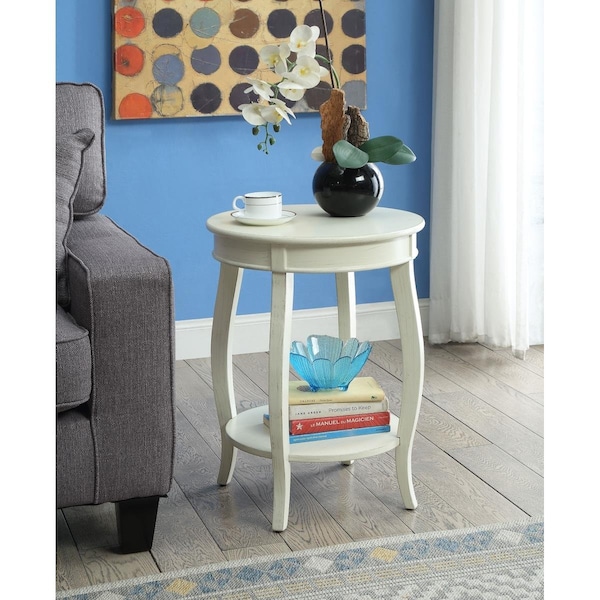 Gfancy Fixtures Aberta Side Table Red - 24 x 18 x 18 in. - GF3670200