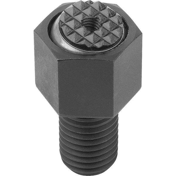 Kipp Self-Aligning Pads With O-Ring, Form:F Carbon Steel, Interchangable Insert, Comp:Tool Steel, Sw=36 - K0289.324X100