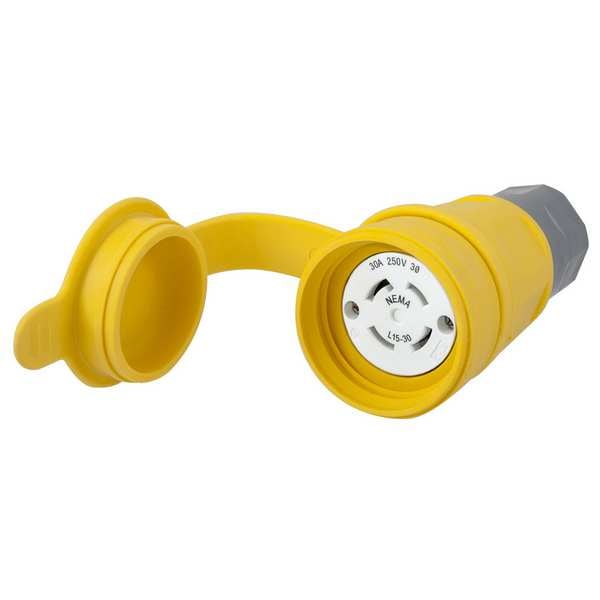 Conector para bloqueo a prueba de agua de 30A de Hubbell, 3P 4W 250VAC L15-30R - HBL29W75