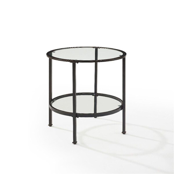 Crosley Brands Aimee End Table, Oil Rubbed Bronze - CF1309-BZ
