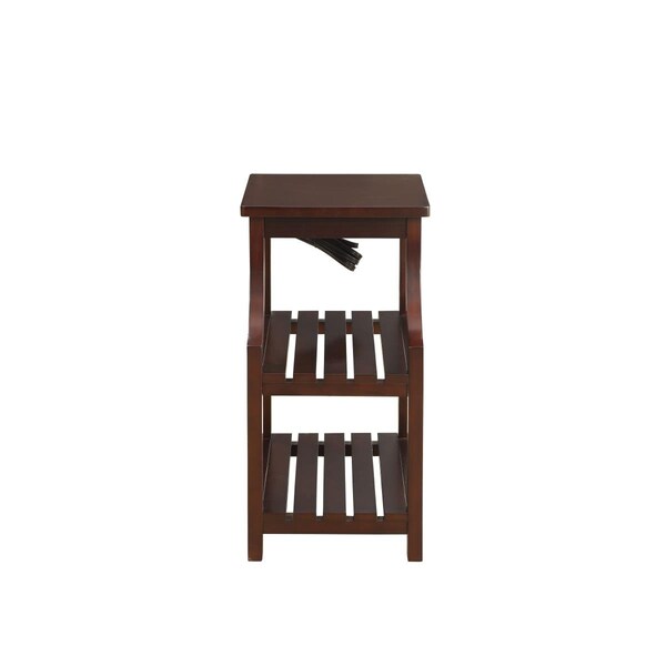 Gfancy Fixtures Wasaki Side Table Espresso - 24 x 13 x 20 in. - GF3670214