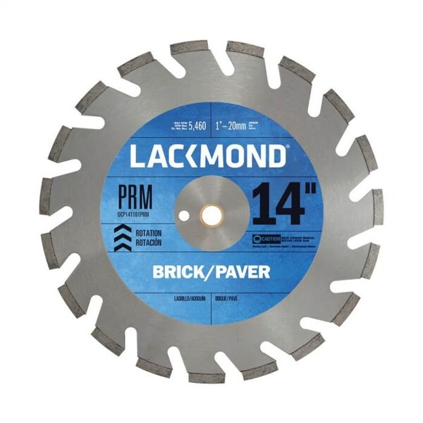 Lackmond Diamond Slant Slot Blade, Laser Weld Segmented, Series DCPPRM, 14 Diameter Blade - DCP1412520PRM