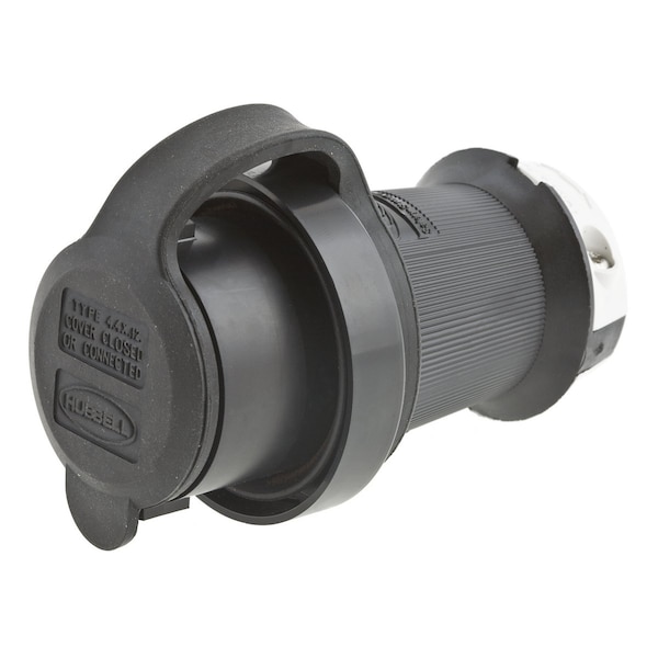 Enchufe a prueba de agua de bloqueo de torsión de 20A de Hubbell 2P 3W 250VAC L6-20P BK/WT - HBL2321SW