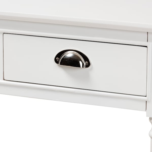 Baxton Studio Garvey French Provincial White Finished Wood 3-Drawer Entryway Console Table - 179-11330-ZORO