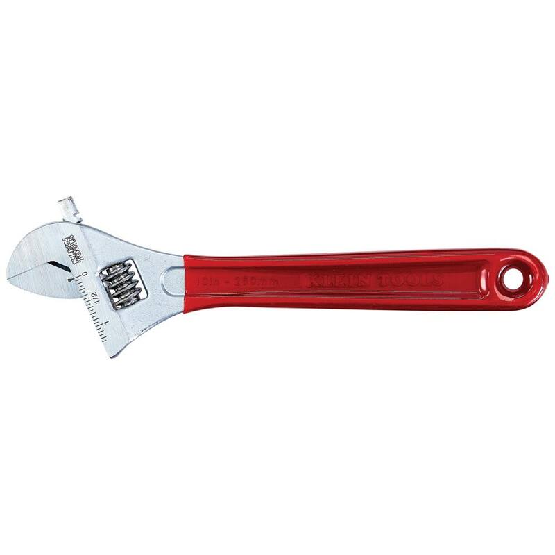 Llave ajustable de capacidad extra de 1-5/16 pulg. con mango recubierto de plástico - D507-10