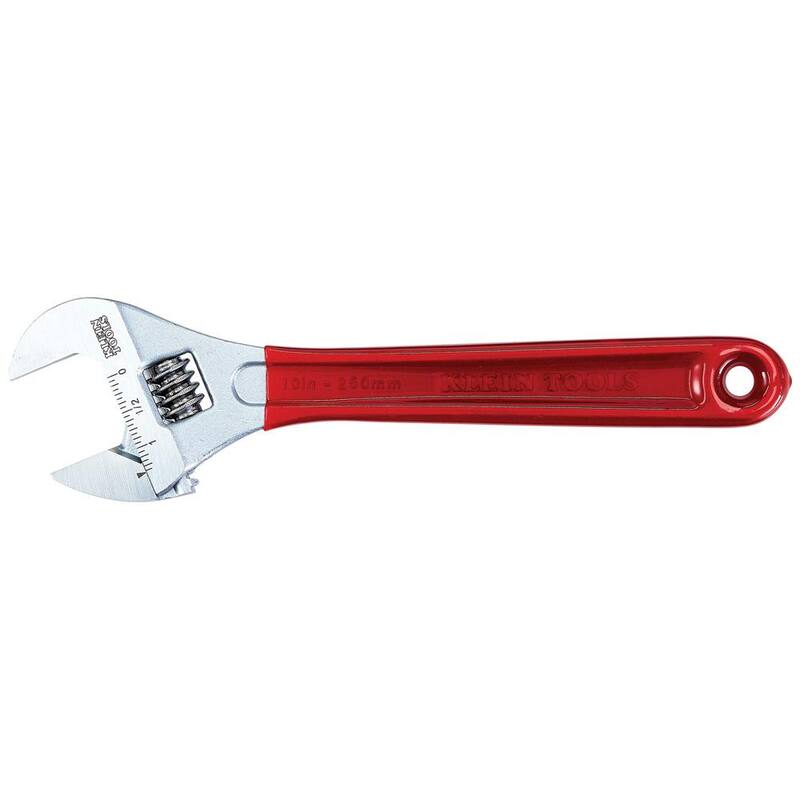 Llave ajustable de capacidad extra de 1-5/16 pulg. con mango recubierto de plástico - D507-10