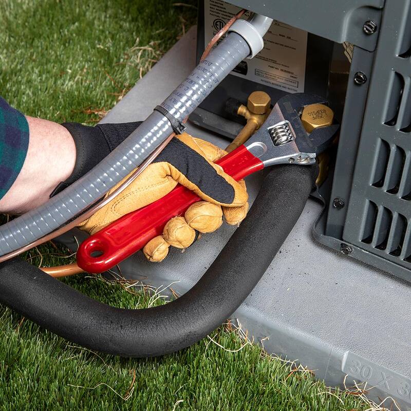 Llave ajustable de capacidad extra de 1-5/16 pulg. con mango recubierto de plástico - D507-10