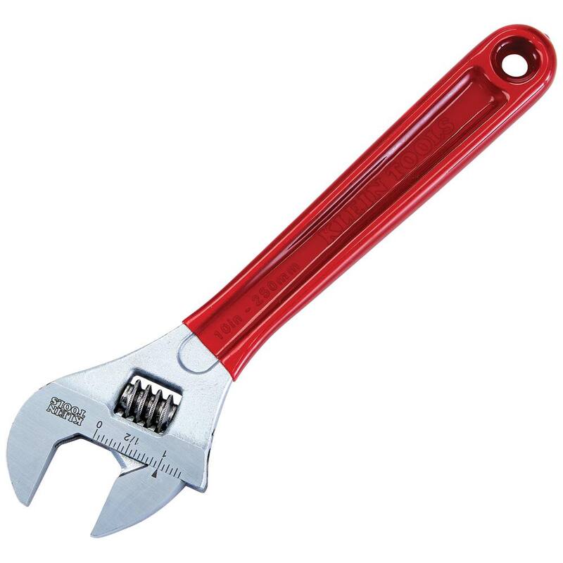 Llave ajustable de capacidad extra de 1-5/16 pulg. con mango recubierto de plástico - D507-10
