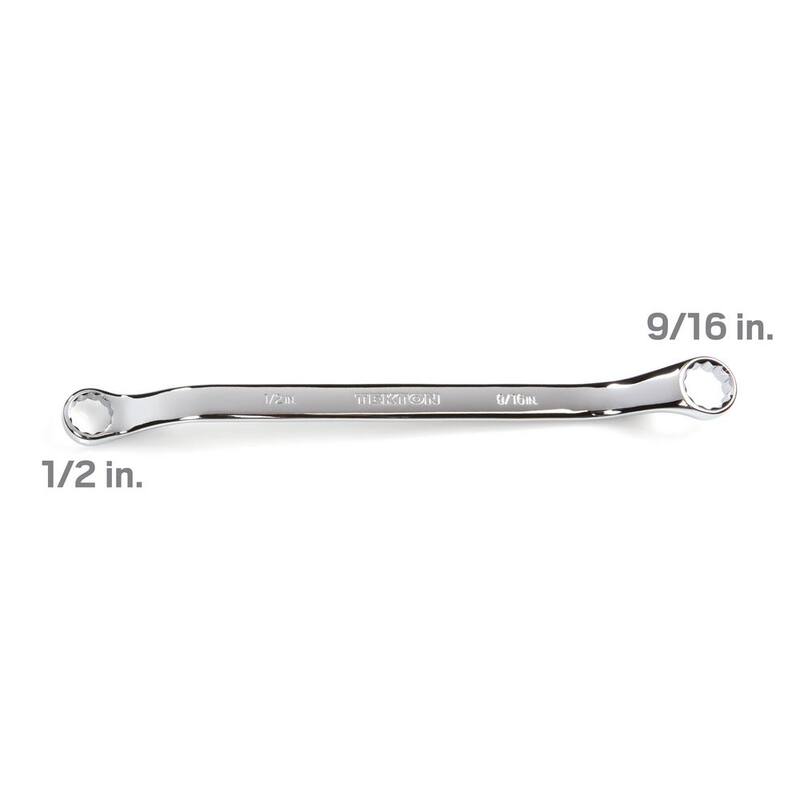 Llave de extremo de caja offset de 45 grados TEKTON 1/2 x 9/16 pulg. - WBE23313