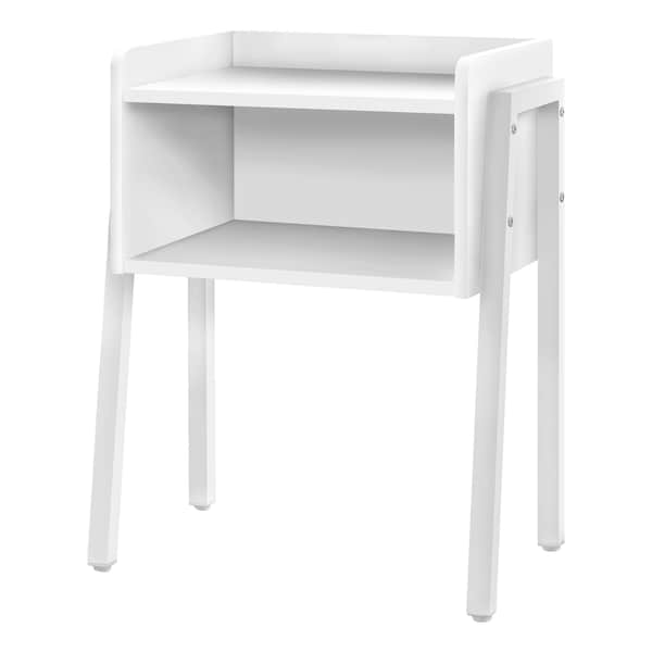 Monarch Specialties Accent Table - 23"H / White / White Metal - I 3594