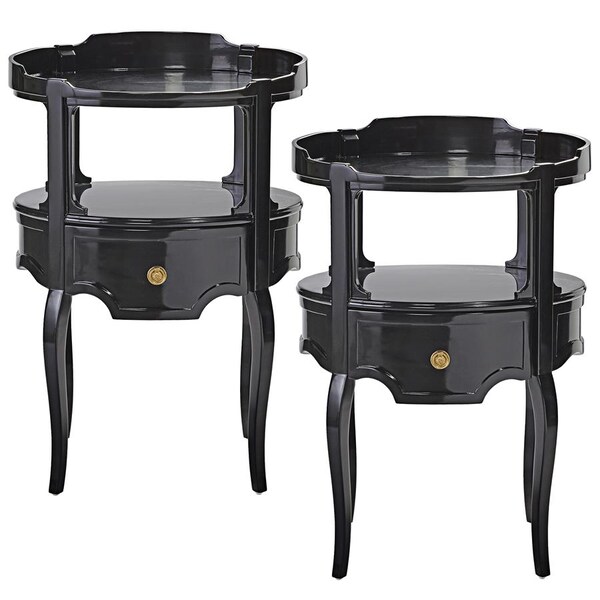 Design Toscano Adoree French 1920s-Style Occasional Side Table, PK 2 - AF957622