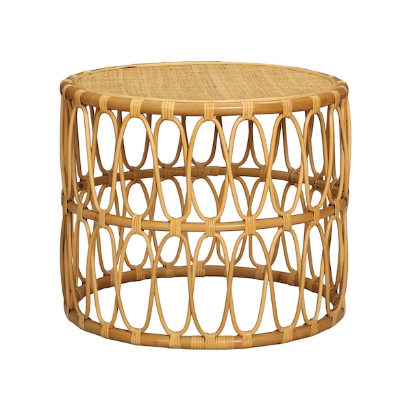 Elk Studio Accent Table, 24 in W, 24 in L, 20 in H, Natural Materials - S0075-10013