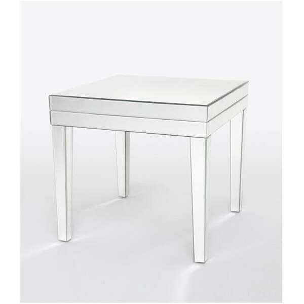 Wayborn Home Furnishing Wayborn Home Furnishings MC022 21 x 22 x 22 in. Beveled Mirror End Table - MC022