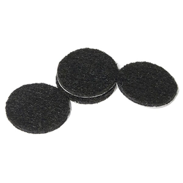 Convenience Concepts 1.5 in. TruGuard Black Round Heavy Duty Self-Adhesive Felt Pads Bonus Pack, 24PK - HI2668709