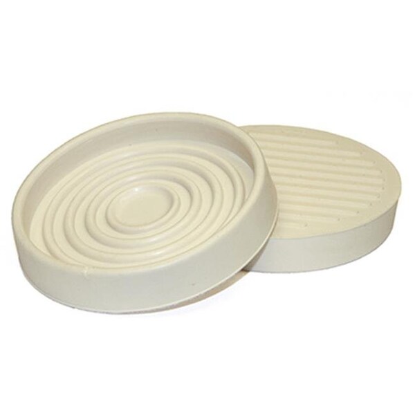 Richelieu Richelieu America 235932 3 in. TruGuard Round Rubber Cup; Almond - Pack of 2 - 235932
