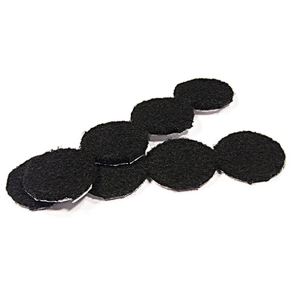 Convenience Concepts 1.12 in. TruGuard Round & Heavy Duty Self-Adhesive Felt Pads, Black, 208PK - HI3240965