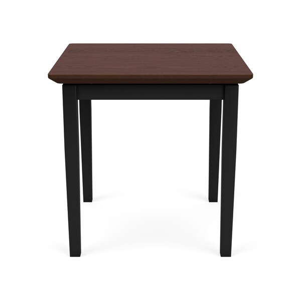 Lesro End Table, 20 in W, 20 in L, 20 in H, Cocoa Walnut - LS0620
