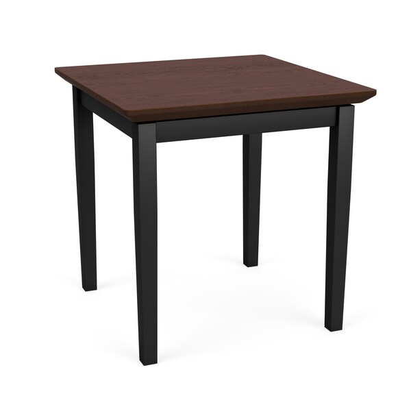 Lesro End Table, 20 in W, 20 in L, 20 in H, Cocoa Walnut - LS0620