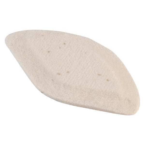 Steins Adhesive Felt Pad, White, 2-3/8" L, PK100 - 765-6529-0000