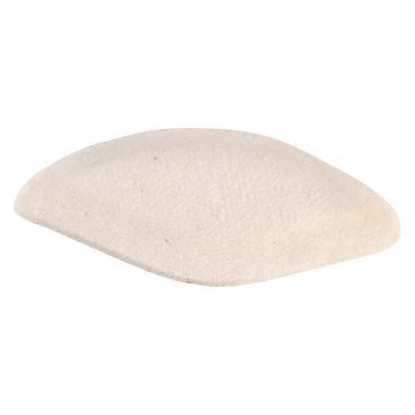 Steins Adhesive Felt Pad, White, 2-3/8" L, PK100 - 765-6529-0000