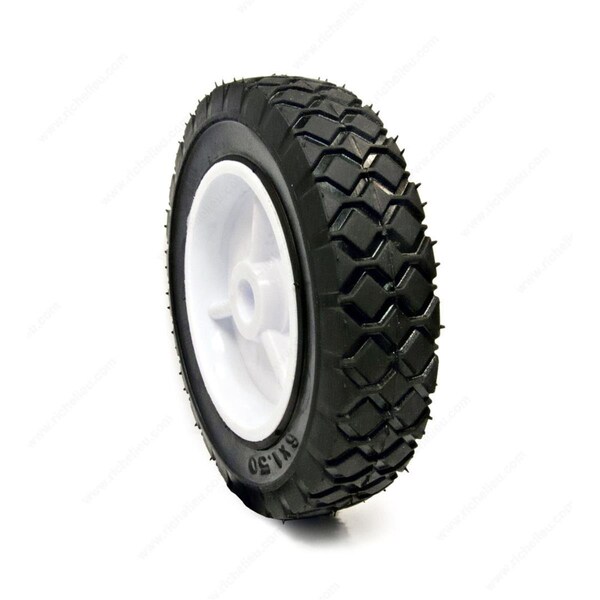 Richelieu 8 x 175 in Plastic Offset Wheel Black  White - F42034