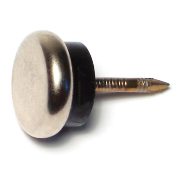 Midwest Fastener 5/8" Cushion Nickel Nail-On Glides 10PK - 76621