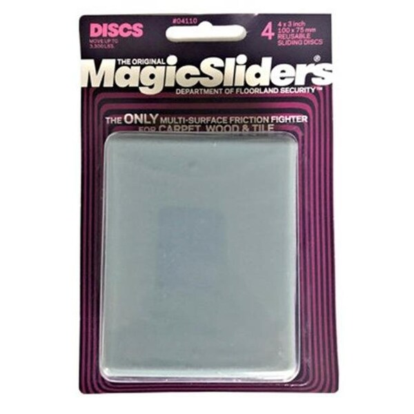 Magic Sliders Magic Sliders 236838 4 x 3 in. Reusable Sliding Disc - Pack of 4 - 236838