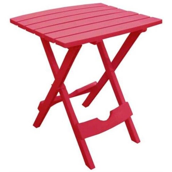 Adams Mfg Adams Manufacturing 8510263734 Quick Fold Side Table; Cherry Red - A7A-8510263734