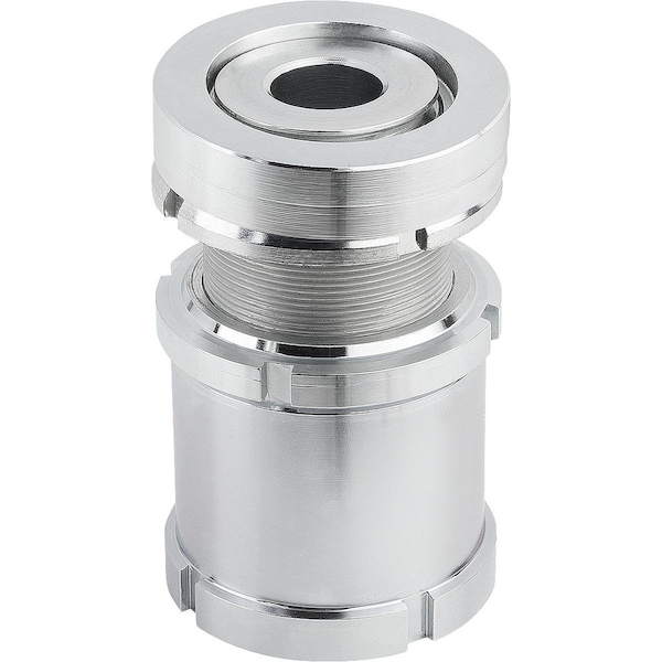 Kipp Levelling Element With Spherical Levelling, With Locknut, D1=M60X2, D=26, D2=80, Carbon Steel - K0119.3924