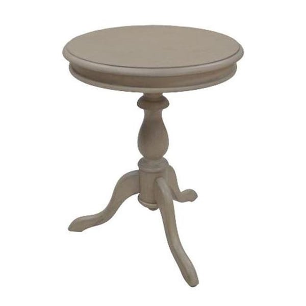 Carolina Chair & Table Company CarolinaChairandTable 1925-WG Gilda Side Table; Weathered Gray - 1925-WG