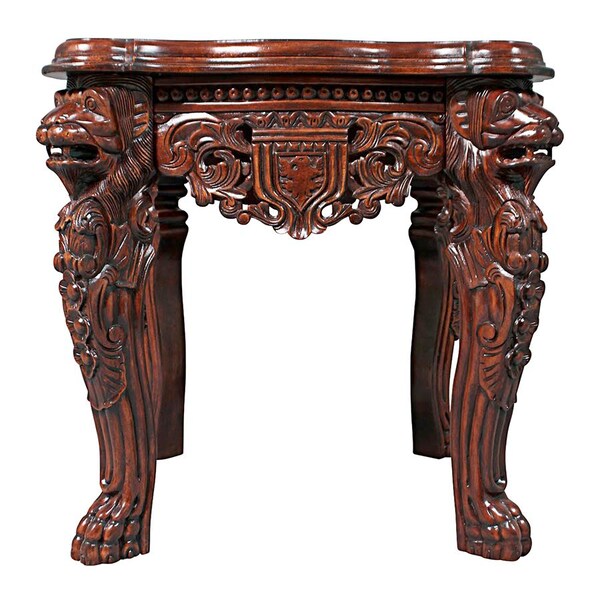 Design Toscano Specialty Accent Table, 24 Inch W, 26 Inch H, Browns - AF57318