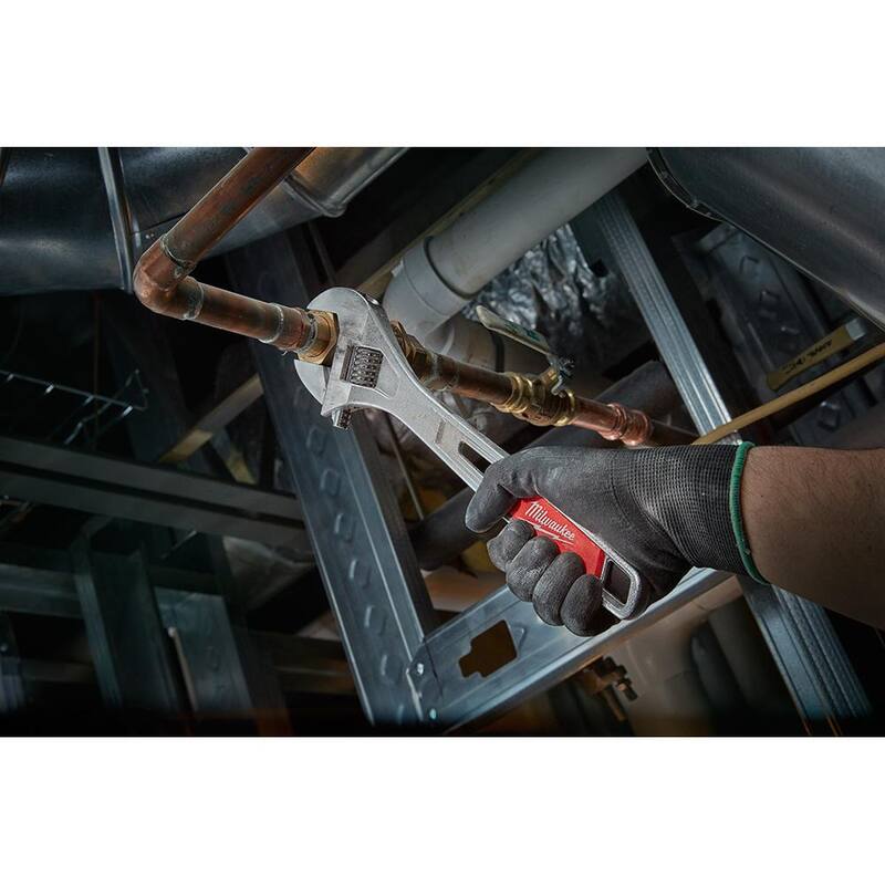 Llave ajustable de 15 pulgadas y llave ajustable de 12 pulgadas de Milwaukee - 48-22-7412-48-22-7415