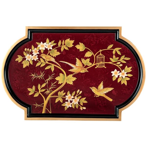 Design Toscano The Terrace of Shanghua Asian Style Lacquered Side Table - OA134