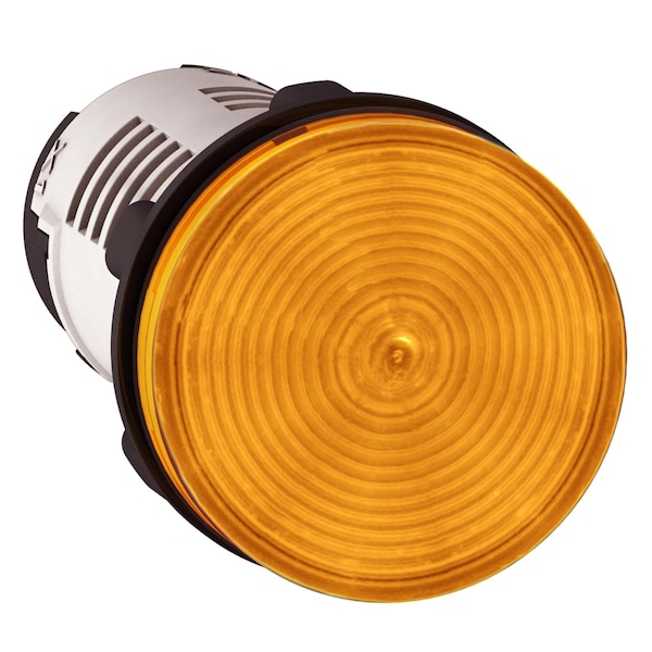 Schneider Electric Luz piloto monolítica, Harmony XB7, plástico, naranja, 22 mm, LED integrado, 230...240V CA - XB7EV08MP