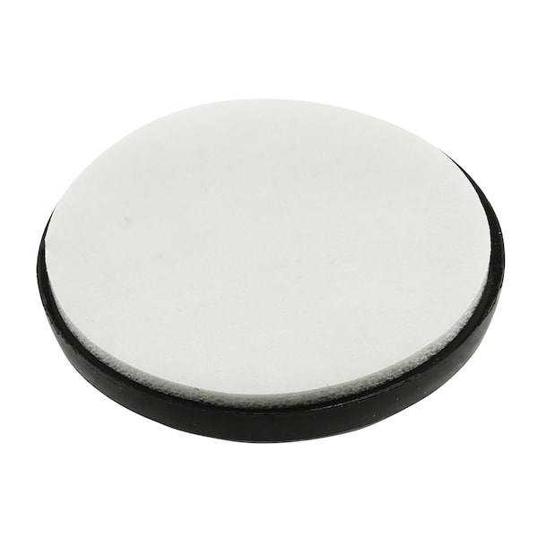 Prime-Line 1 in. Gray/Black Plastic Round Self-Stick Permanent Furniture Pads 8 Pack - MP75108