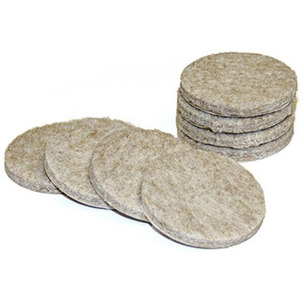 Richelieu 1.5 in. TruGuard Heavy-Duty Self Adhesive Round Felt Pads, Tan - Pack of 8 - 235739