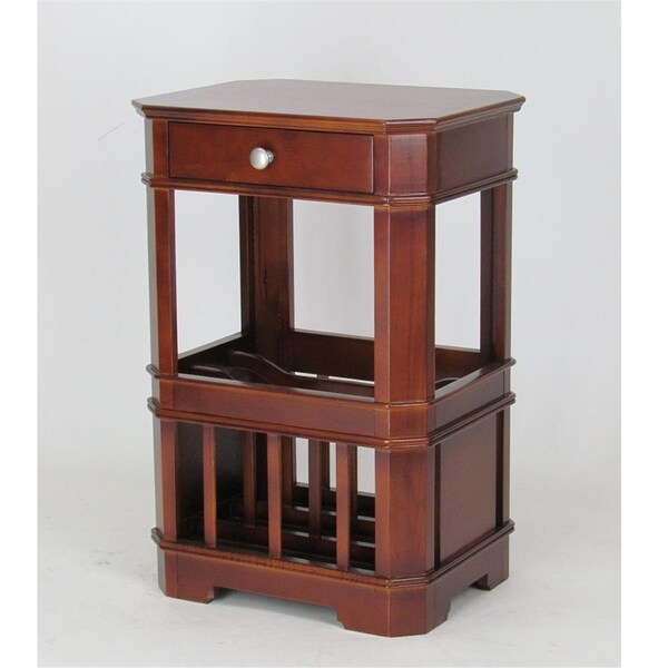 Wayborn Home Furnishing Magazine Cabinet - Brown - 3519