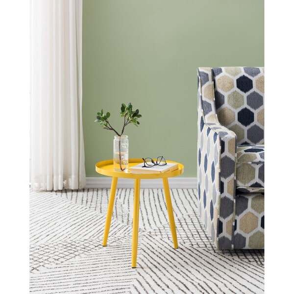 Kings Furniture Whelan Metal Side Table, Yellow - PS77-Y