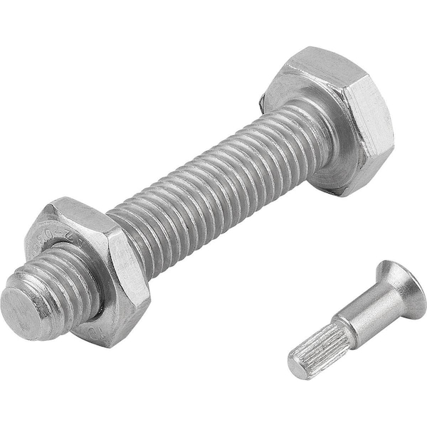 Kipp Threaded Spindle For Levelling Feet D1=M10X50 Stainless Steel, Eco L1=55 - K0429.100502