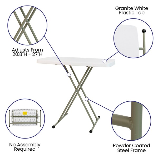 Flash Furniture 30.25 W X 19.5 L X 28.75 H - DAD-YCZ-76X-GW-GG