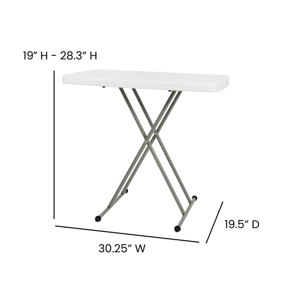 Flash Furniture 30.25 W X 19.5 L X 28.75 H - DAD-YCZ-76X-GW-GG