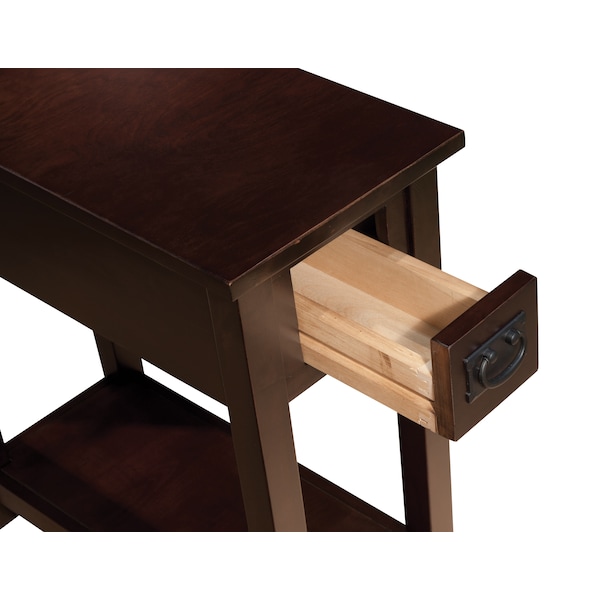 Alaterre Furniture 11 W, 23" L, 24 H, Wood, composite wood and wood veneer, Espresso - AMIA13P0