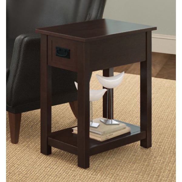Alaterre Furniture 11 W, 23" L, 24 H, Wood, composite wood and wood veneer, Espresso - AMIA13P0
